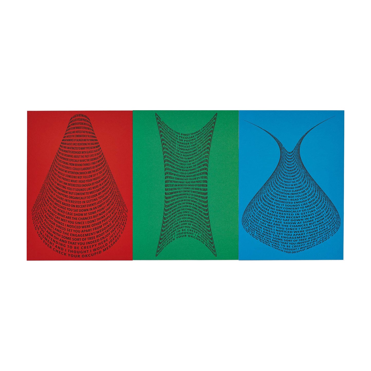 Left Hanging RGB Triptychs: FrannyGlassez