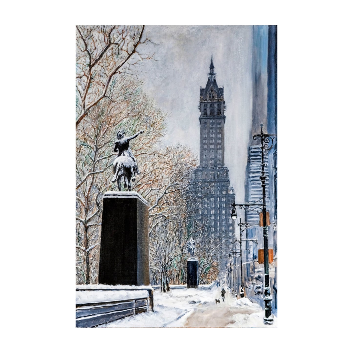 Snowy Midtown Manhattan