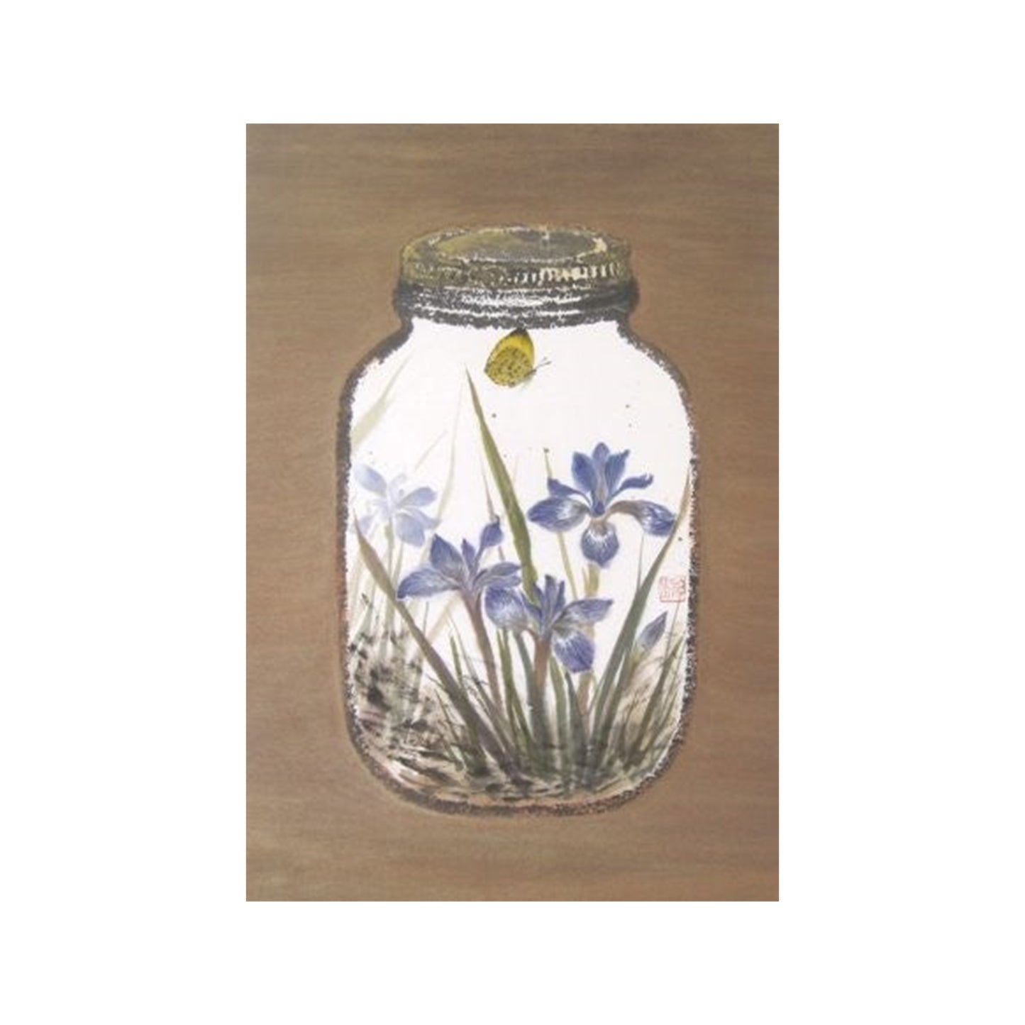 Jars and Memories Blue Iris